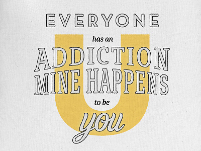 Addiction addiction bag design type typography