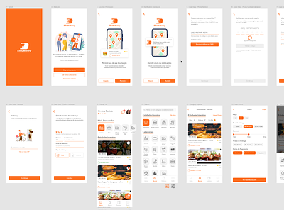 ElloDelivery - Mobile Food Delivery Platform #1 app figma mobile react native uiux whitelabel app