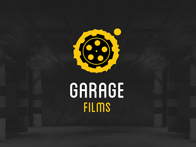 Garage Films Logo brand branding camara film garage gear logo