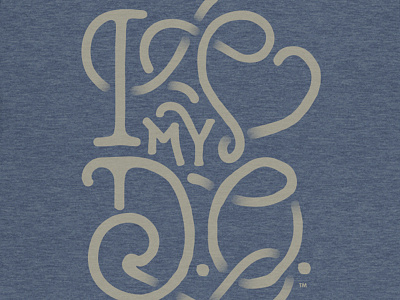 I Heart My D.O. Tee screen print t shirt design tee type design typography