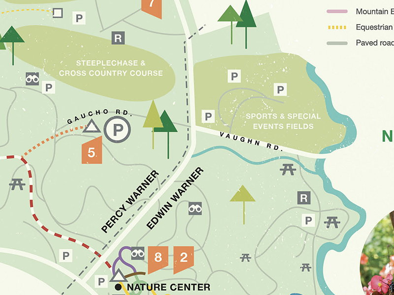 edwin warner park map Springtime Warner Parks Map By Alyssa Butler On Dribbble edwin warner park map