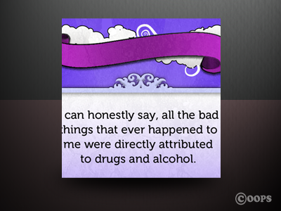 Drugs and Alcohol app iphone ui