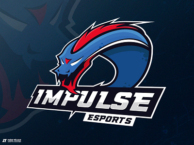 Impulse e-sports logo branding esports game identity logo logotype mascot spider sports team