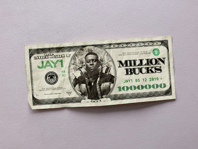 JAY1 - Million Bucks bank bucks dollar green grime jay1 million money music note