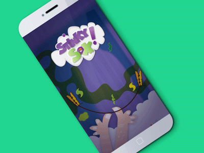 Stinky Sox animation game gif interface ios iphone menu mobile ui