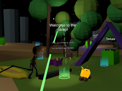 VR Design Campsite google blocks low poly unity virtual reality vr