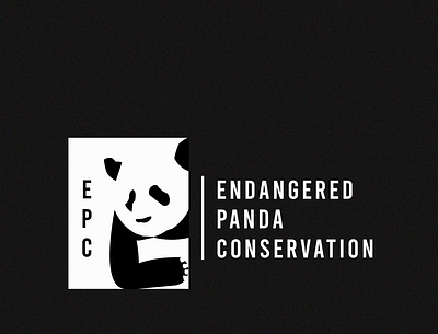 Panda Logo : Endangered Panda Conservation branding dailylogochallenge design graphic design illustration logo logodesign