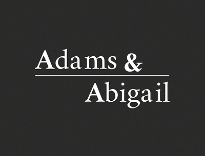 Fashion Brand Logo : Adams & Abigail branding dailylogochallenge design graphic design illustration logo logodesign