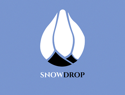 Ski Mountain Logo : Snowdrop branding dailylogochallenge design graphic design illustration logo logodesign