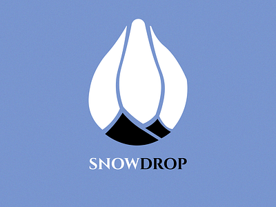 Ski Mountain Logo : Snowdrop