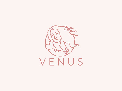 Venus Logo botticelli brand hair identity logo venus