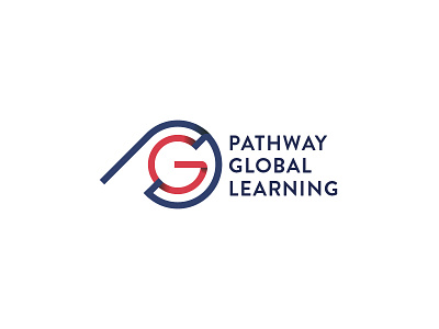 Pathway Global Learning brand education educational folding global identity logo services shadows