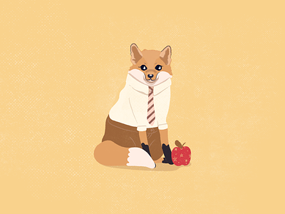 Fantastic Mr. Fox anderson apple business casual cute earth foxy shiba tie tones wes