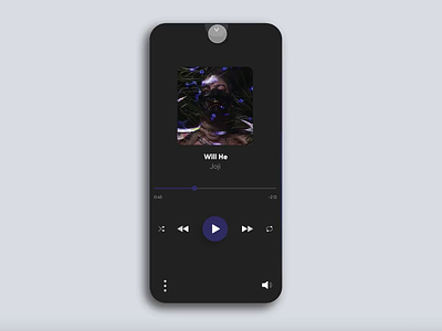 Chameleon Music Player Interaction | Daily UI 009 childish gambino dailyui digital flat joji mobile app development music music app play icon player ui ux