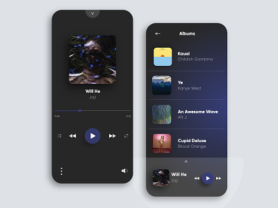 Chameleon Music Player Interaction | Daily UI 009 app clean daily flat floating joji music play icon player ui uidesign ux