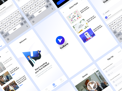 Content Creation App design iphone x mobile app prototype ui ux