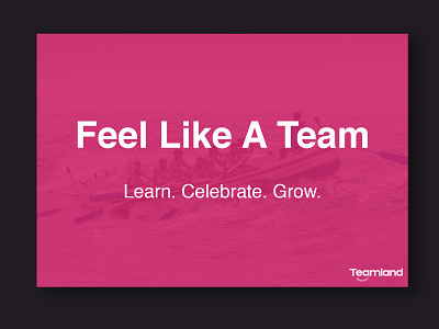 Feel Like A Team - Teamland poster team building