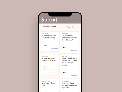 Socrat Mobile Version app branding design flat ux