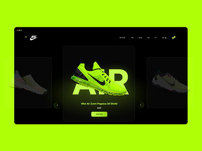 Nike Store Landing Page Redesign branding design product design shoe shoe website ui uiux user experience web design website