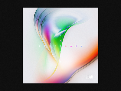 Temporary abstract album artwork album cover apple music cd cover color design graphic design illustration neon single artwork single cover spotify surreal