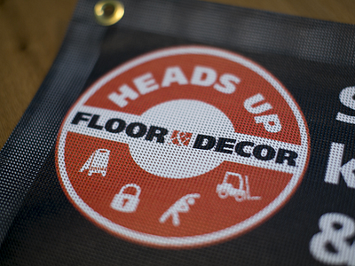 Heads Up! branding clean design flat logo mark safety