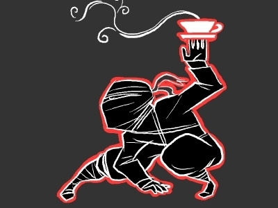 Ninja Tshirt 1 flash ninja sketch tea