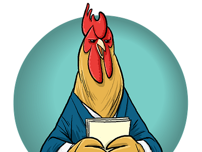 Chicken 1 chicken flash illustration newscaster rooster