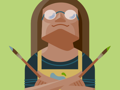 Artist artist avatar vector