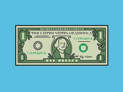 Dollar dollar flat icon money vector