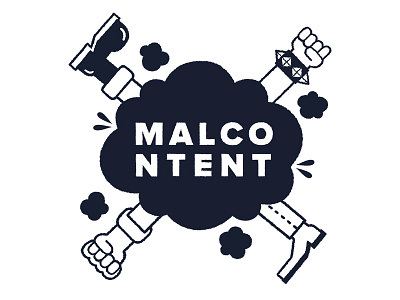 MALCONTENT Fight brand cloud fight kick malcontent punch smoke