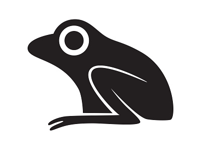 Frog animal frog game icon vector silhouette