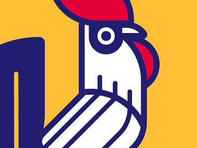 Gallic Rooster for la Fête Nationale Française bastille france icon independence rooster vector