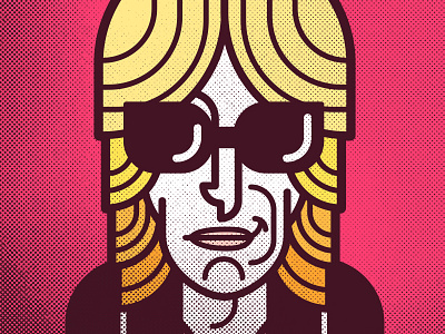 Petty halftone heartbreakers rock and roll tom petty vector