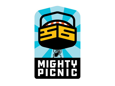 Mighty Picnic identity ant basket logo mighty picnic