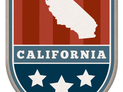 California Badge badge california illustrator photoshop state