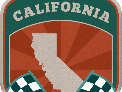 Speedway Badge badge california illustrator photoshop state