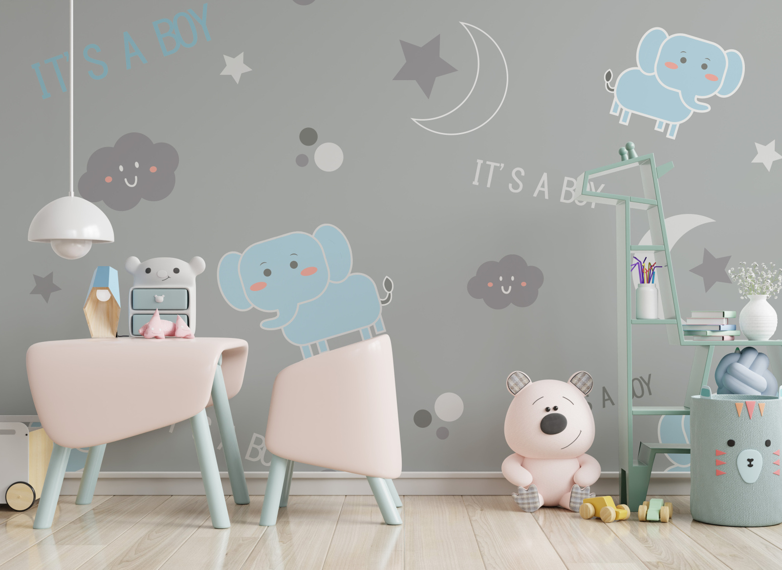 Pattern baby boy wallpaper by Angelina on Dribbble