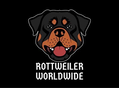 Rottweiler worldwide branding graphic design logo