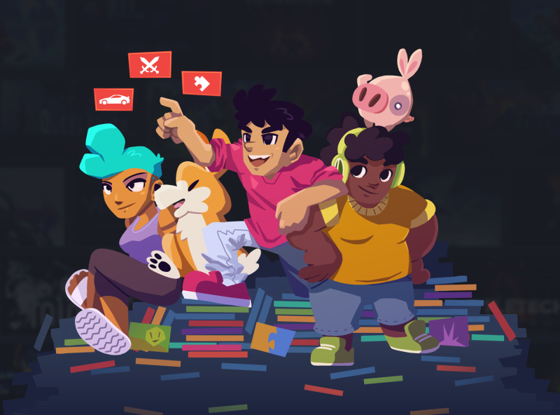 Humble Bundle - The Gang by Terry Mack on Dribbble