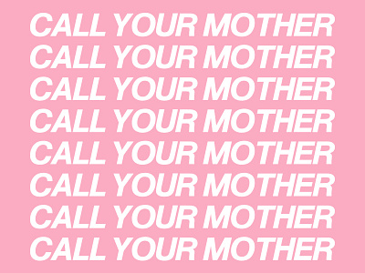 CALL YOUR MOTHER album cover drake hotline bling mommy pink text
