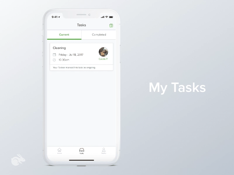 Task Cards on Client App