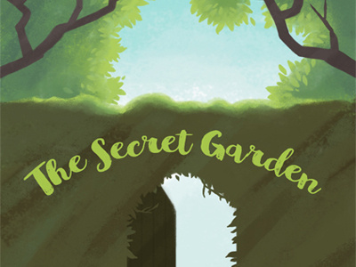 The Secret Garden book children childrens illustration cover garden outdoors publishing the secret garden
