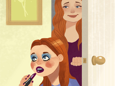 Mum's Makeup children editorial family funny magazine makeup mom mum preteen teen