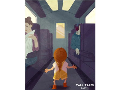 Tall Tales Part 3 Kickstarter Piece animation children exhibit kickstarter minimal promotion train