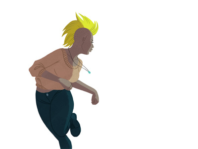 Colour Collective: Chartreuse action character chartreuse colour collective punk