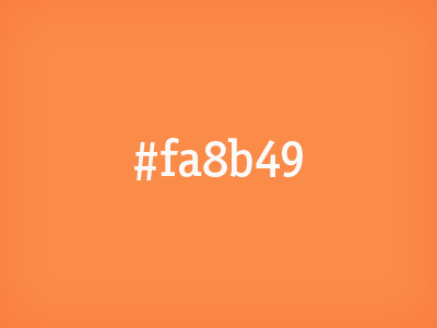 #fa8b49 color colour favorite hex personal rebound