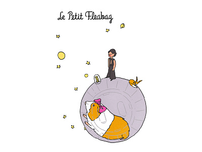 Le Petit Fleabag cute design fleabag funny illustration lepetitprince mashup photoshop series