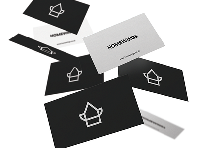 Homewings branding design flat logo minimal typography ui ux web