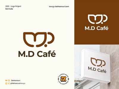 M.D Cafe Logo Project branding graphic design logo