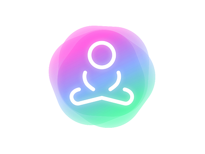 Meditation App Icon android gradient icon meditation mobile zen